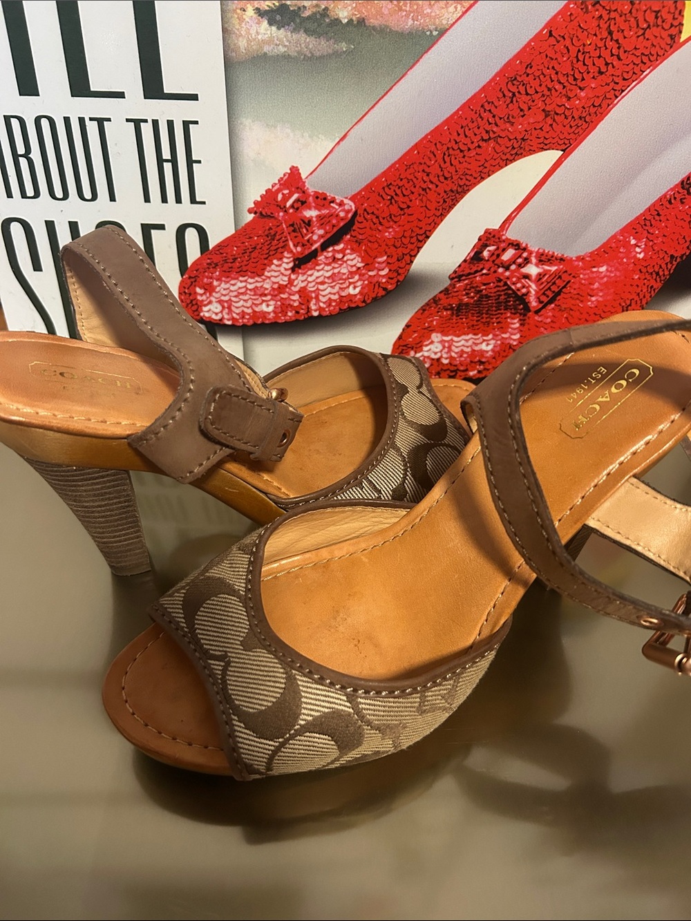 Vintage Coach Heels ✨
